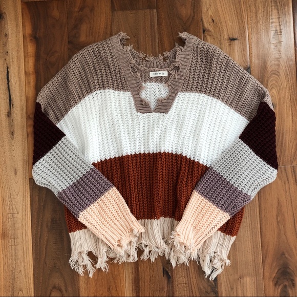 Oh Laluxe Cropped Knit Sweater 